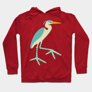 GREAT BLUE HERON Coastal Ocean Sea Bird with Big Feet - UnBlink Studio by Jackie Tahara Hoodie